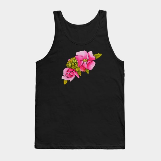 Floral Delight Tank Top by Kirsty Topps
